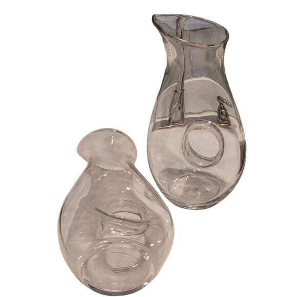 Wine Carafe Decanter with Donut Hole Center made in Poland - Picture 8 of 16